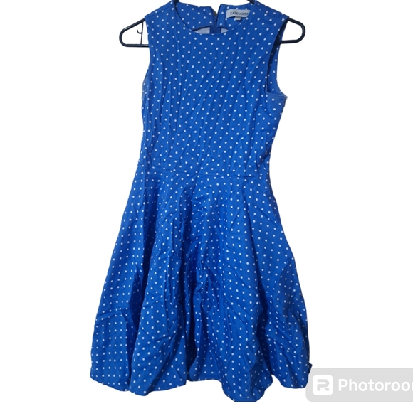 Kate Kasin Girls Rockabilly 50s Polka-dot Aline Dress - Picture 1 of 9
